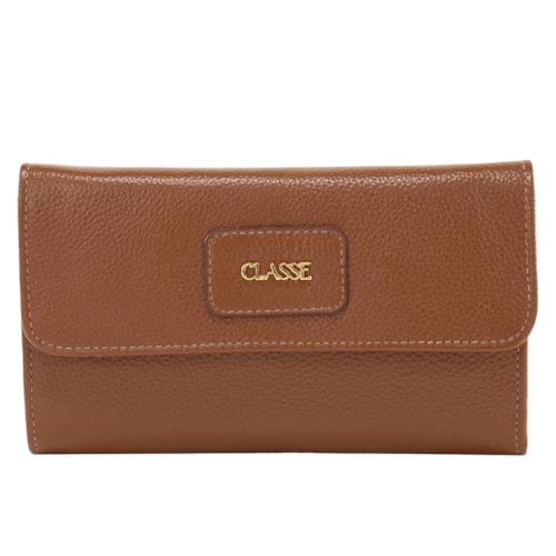 Carteira Classe Feminina Couro Q01116 F426 Nocciola 38