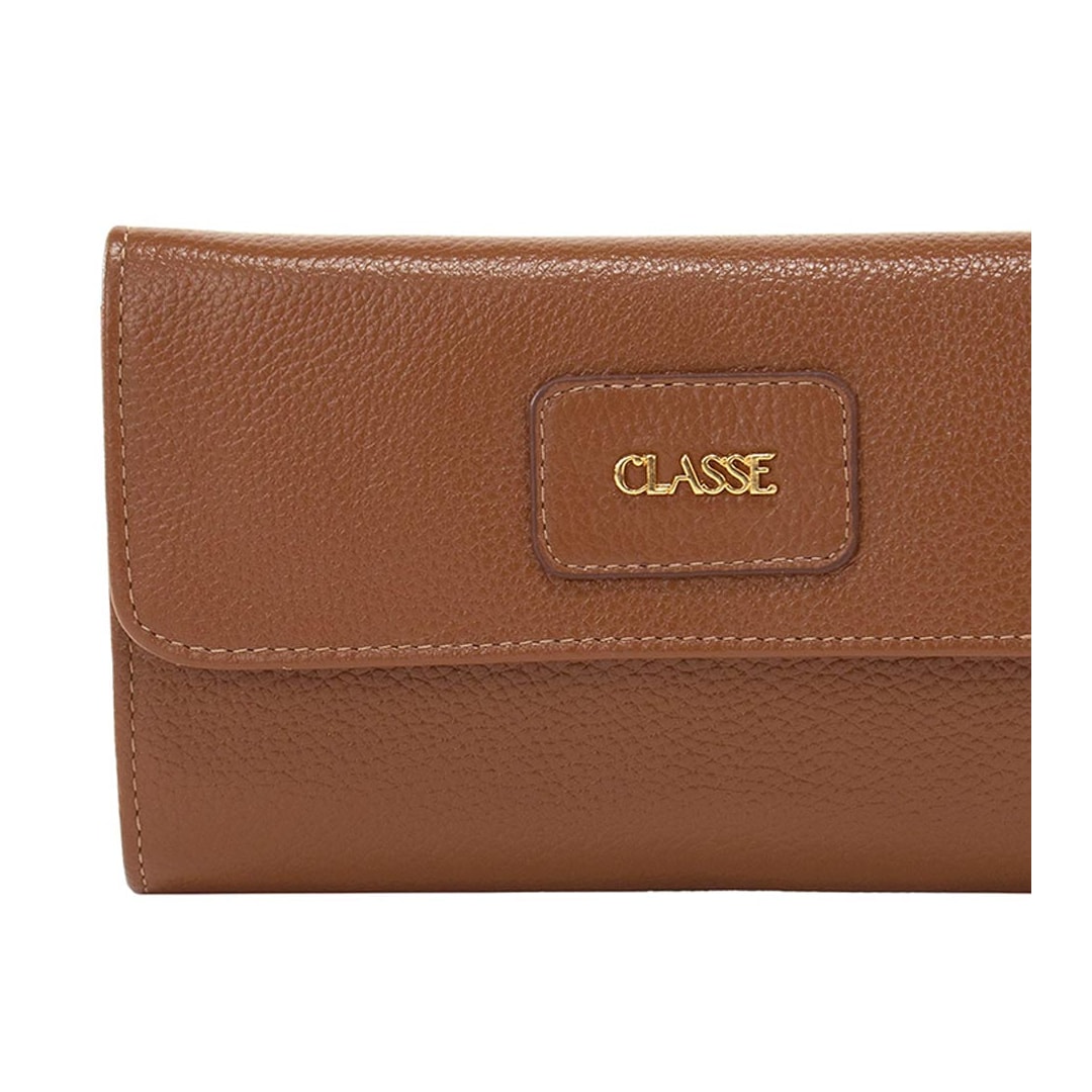 Carteira Classe Feminina Couro Q01116 F426 Nocciola 38