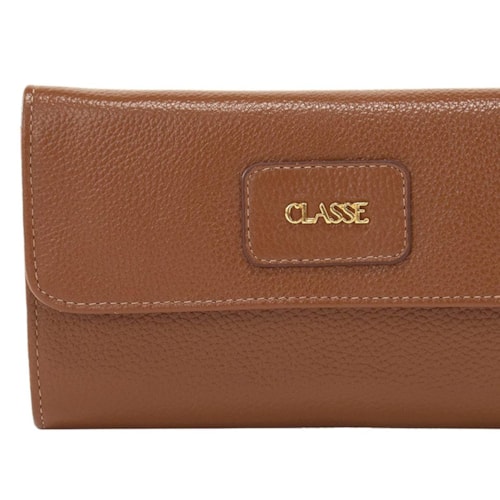 Detalhe - Carteira Classe Feminina Couro Q01116 F426 Nocciola 38