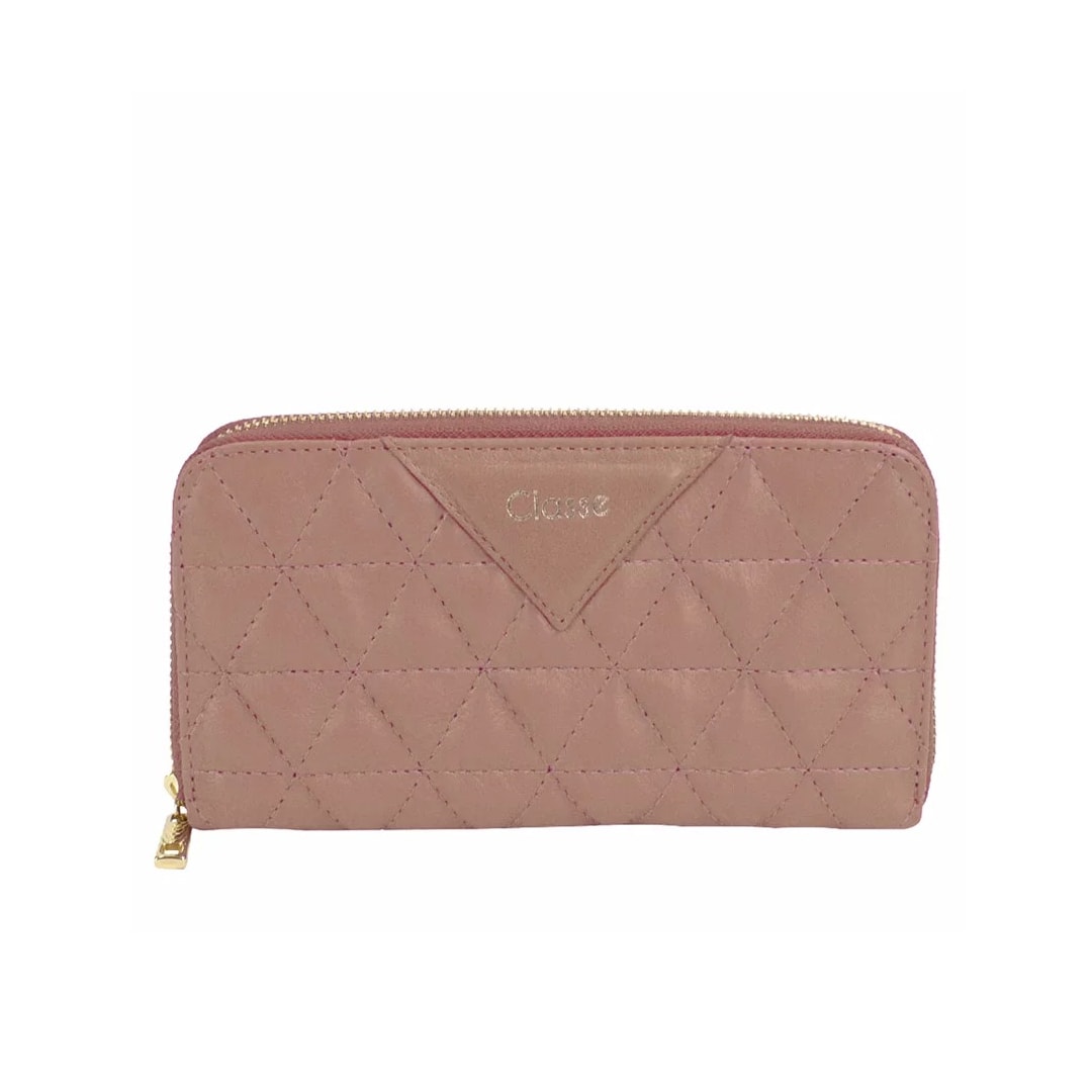 Carteira Classe Feminina de Couro F352 Tan