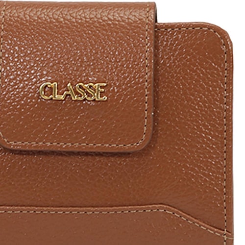 Detalhe - Carteira Classe Feminina F289-5 Nocciola