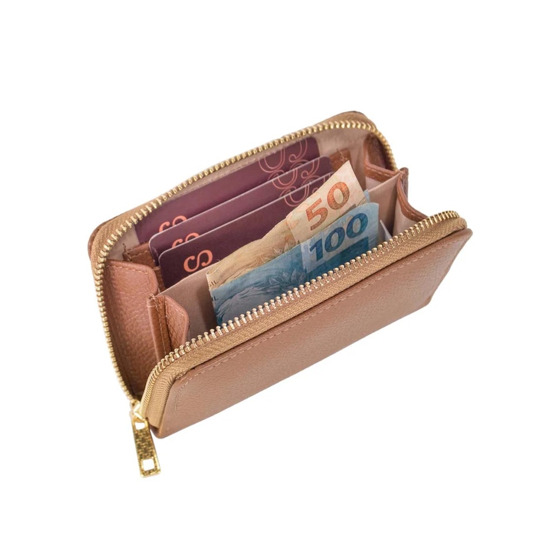Carteira Classe Feminina Q01209 F447 Nocciola Carteira Classe Feminina Q01209 F447 Nocciola