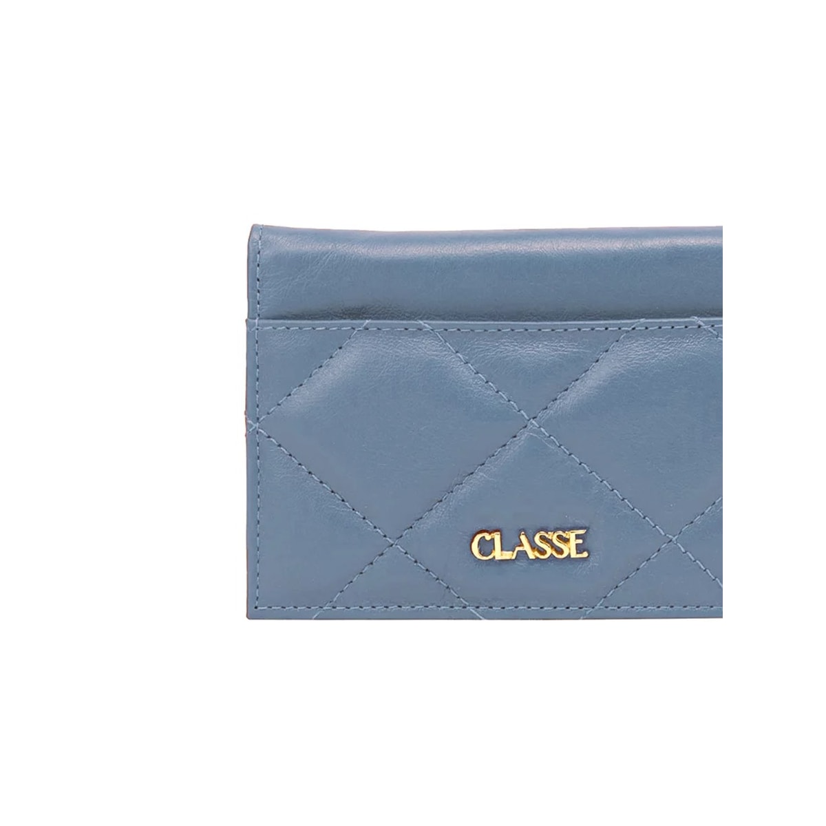 Carteira Classe Feminina Slim De Couro F386 Azul Carteira Classe Feminina Slim De Couro F386 Azul