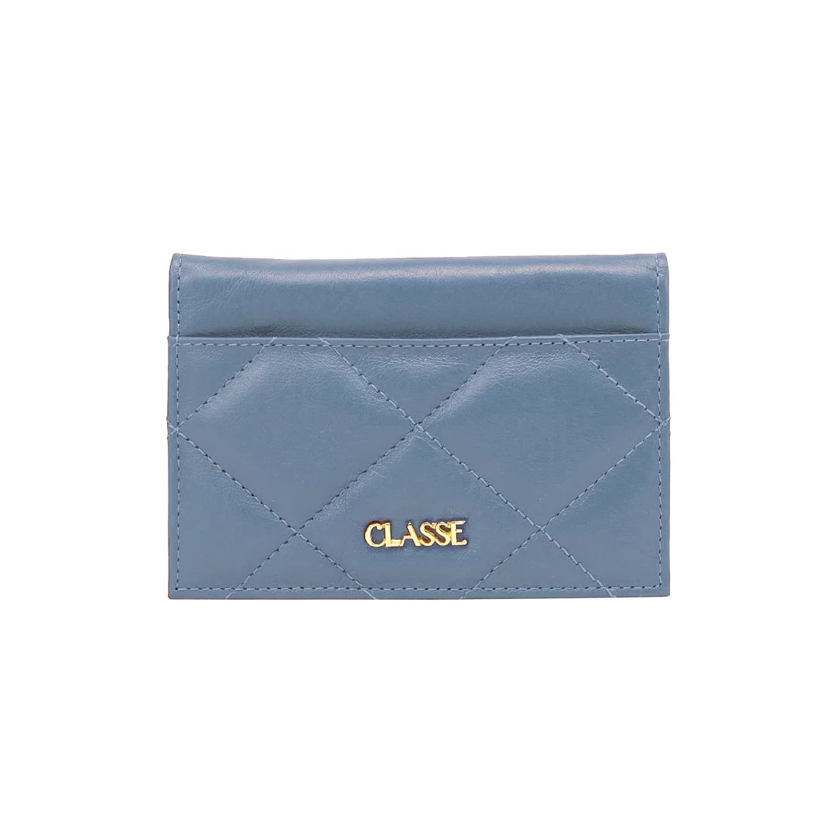 Carteira Classe Feminina Slim De Couro F386 Azul Carteira Classe Feminina Slim De Couro F386 Azul