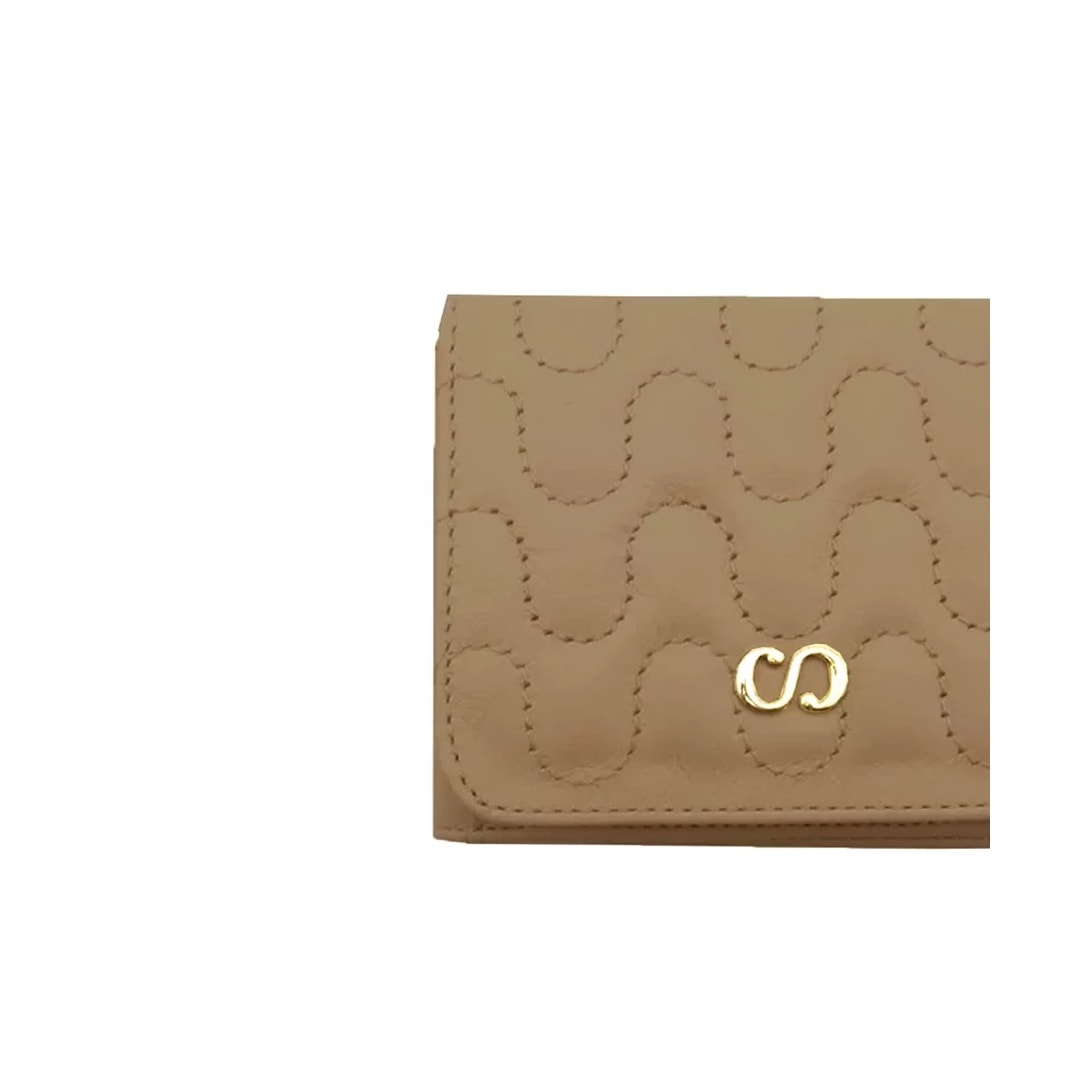 Carteira Classe Feminina Slim De Couro F394-3 Crepe