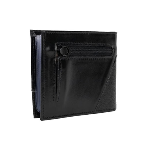 Detalhe - Carteira Classe Masculina M104-2 Preto