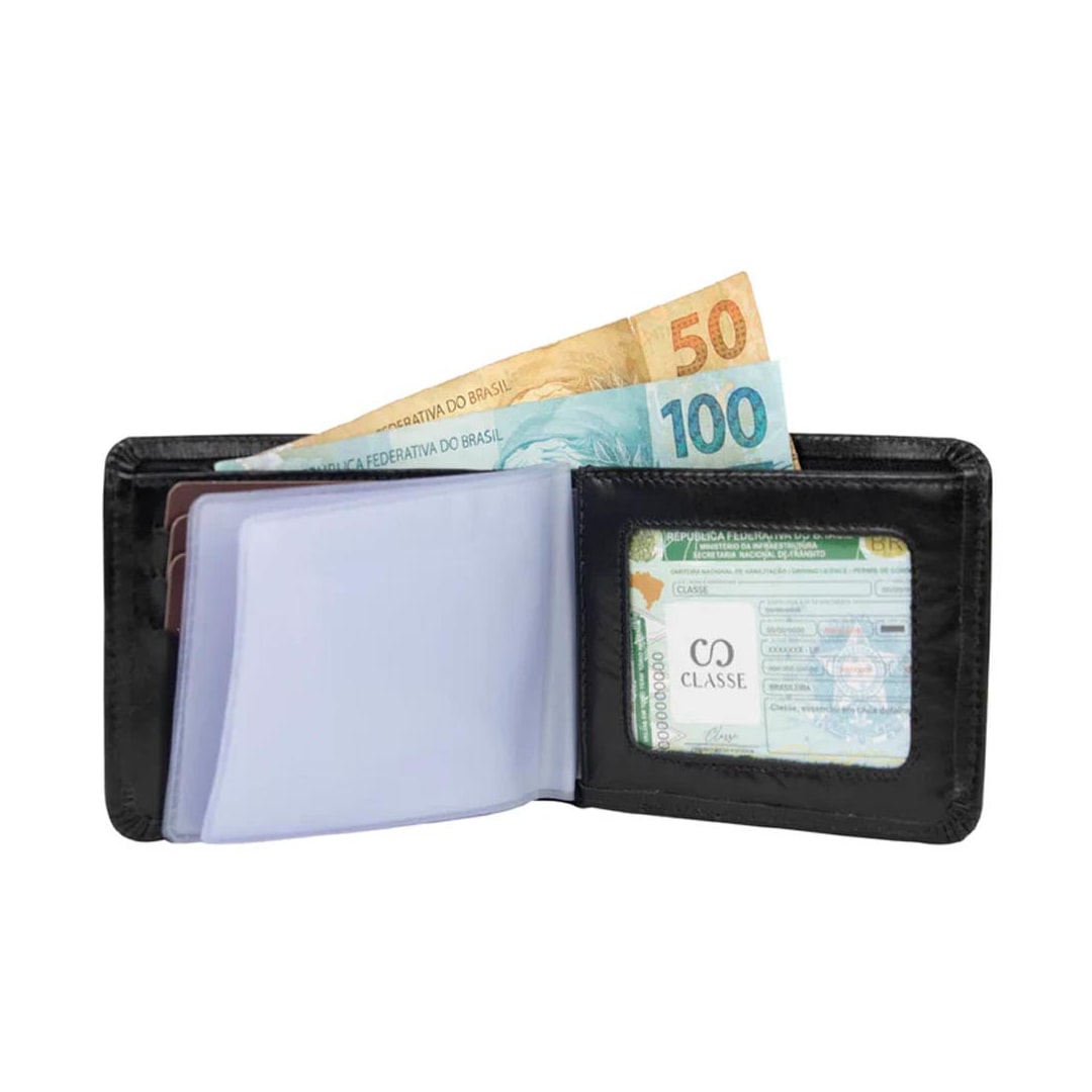 Carteira Classe Masculina M173 Preto Carteira Classe Masculina M173 Preto