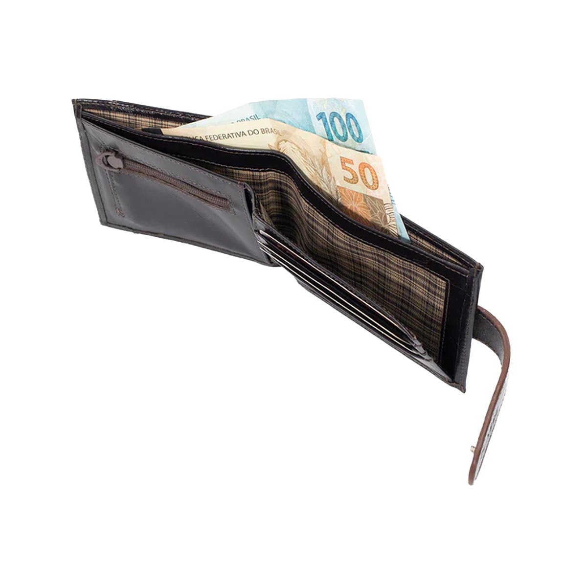 Carteira Classe Masculina M268 Cafe Carteira Classe Masculina M268 Cafe