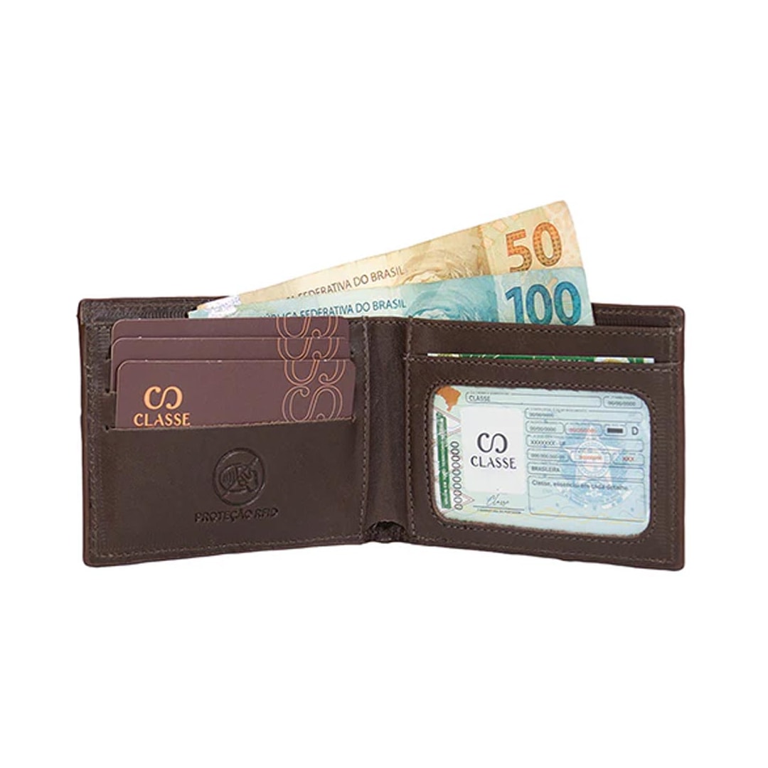 Carteira Classe Masculina M277 Brown Carteira Classe Masculina M277 Brown