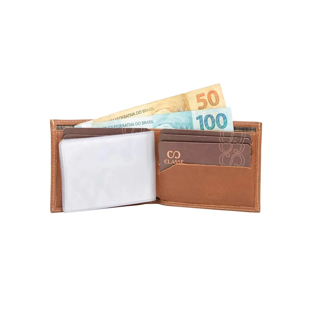Carteira Classe Masculina Slim De Couro 197 Java