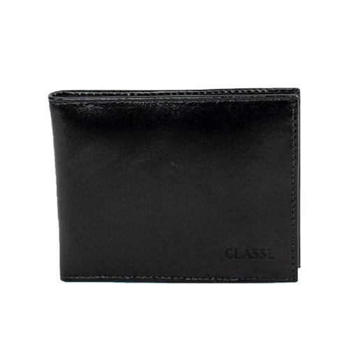 Carteira Classe Masculina Slim De Couro 197 Preto