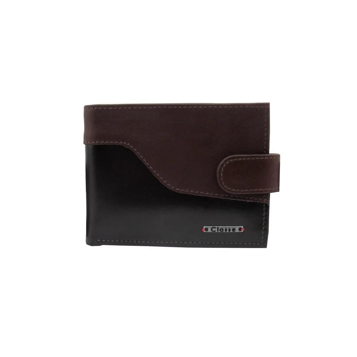 Carteira Classe Masculina Social De Couro M104-1 Brown/Cafe Carteira Classe Masculina Social De Couro M104-1 Brown/Cafe