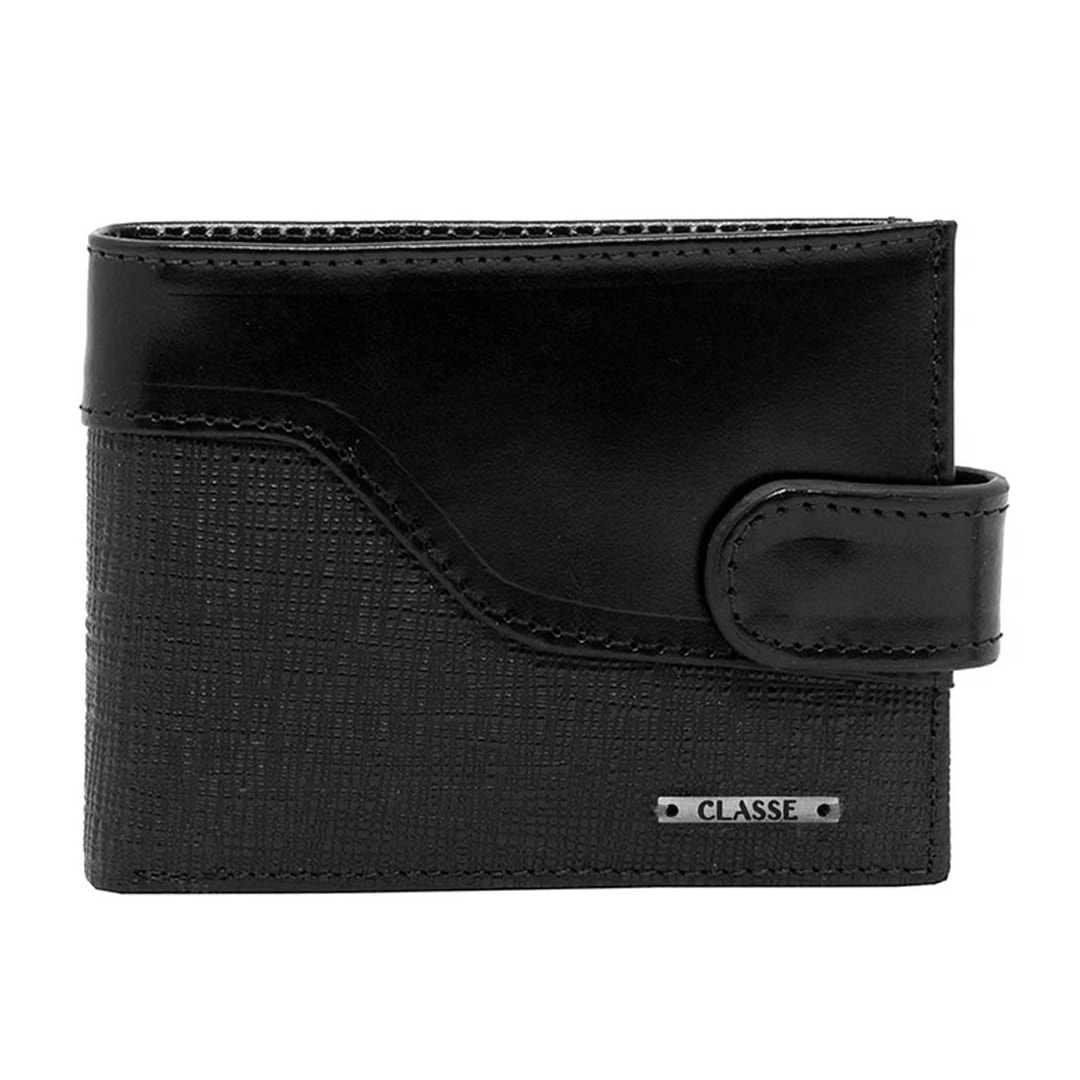 Carteira Classe Masculina Social De Couro M104-1 Preto Carteira Classe Masculina Social De Couro M104-1 Preto