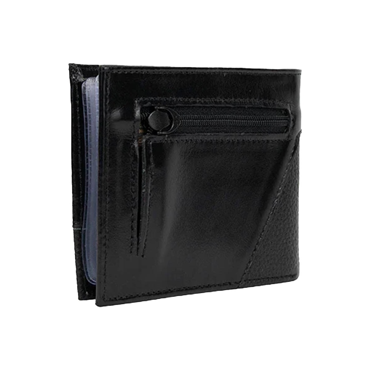 Carteira Classe Masculina Social De Couro M104-1 Preto Carteira Classe Masculina Social De Couro M104-1 Preto