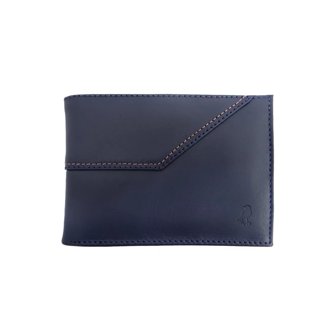 Carteira Davikadosh Masculina De Couro 2020017 Azul
