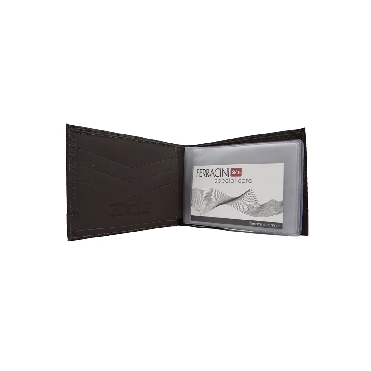 Carteira Ferracini de Couro Masculina Cf372d Cross Cafe Carteira Ferracini de Couro Masculina Cf372d Cross Cafe