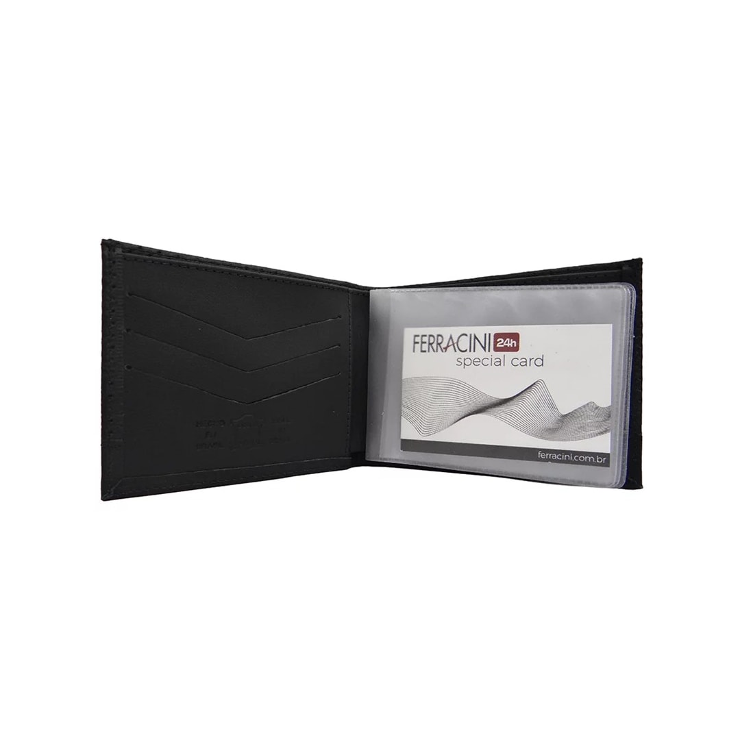 Carteira Ferracini de Couro Masculina Cf372d Pelica Preto Carteira Ferracini de Couro Masculina Cf372d Pelica Preto