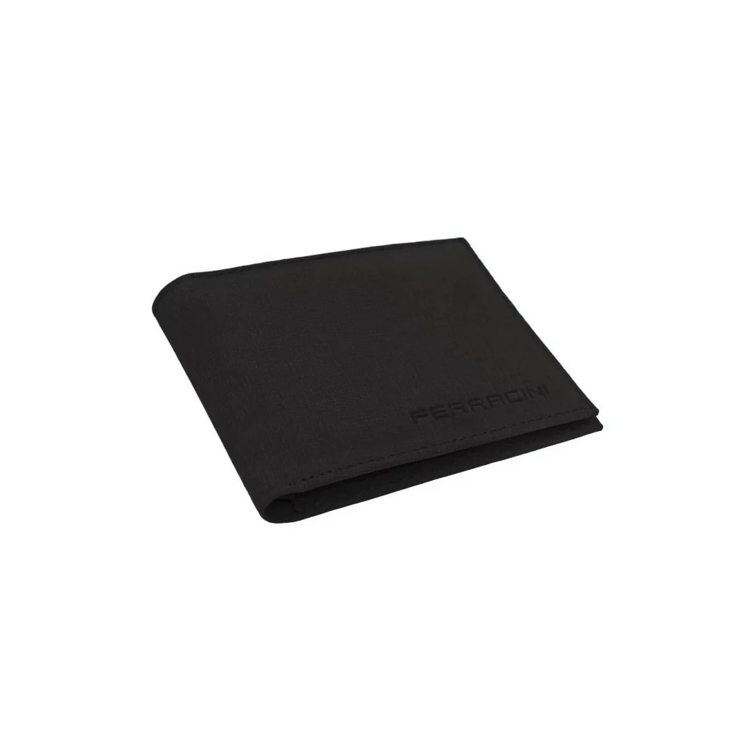 Carteira Ferracini de Couro Masculina Cfb032 Jeans Preto