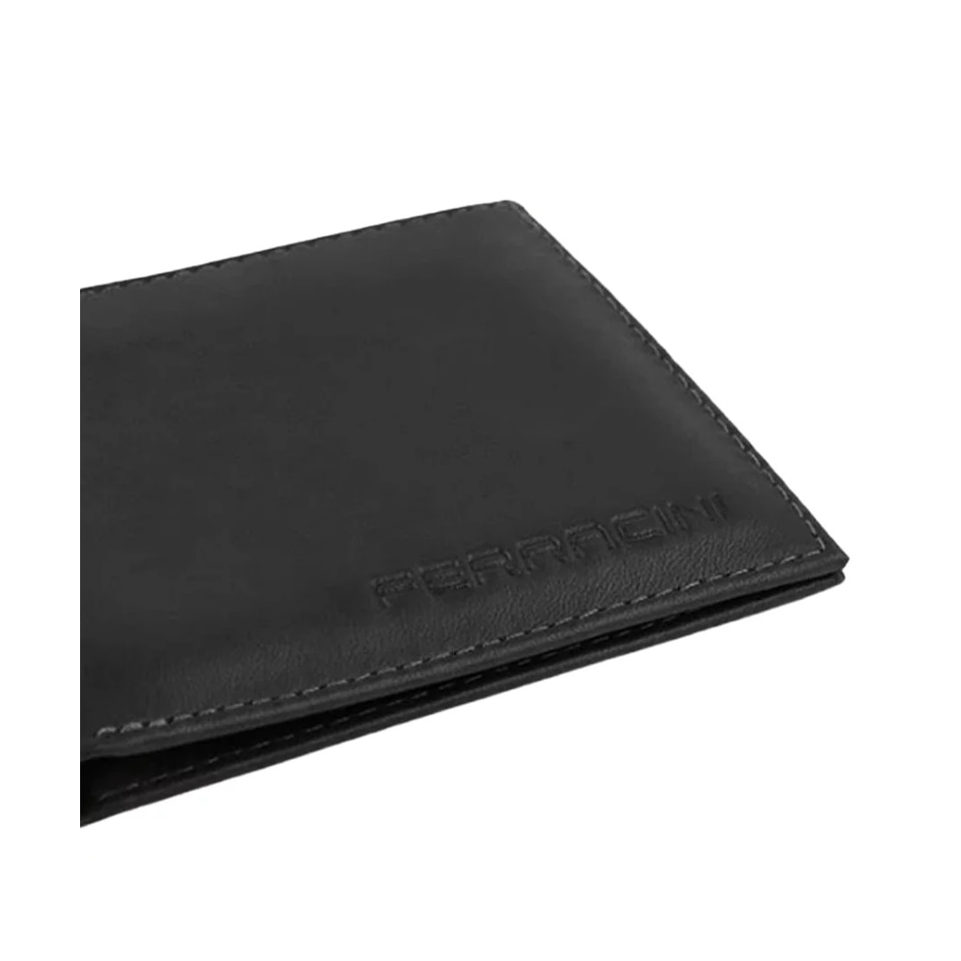 Carteira Ferracini de Couro Masculina Cfb032 Lex Preto