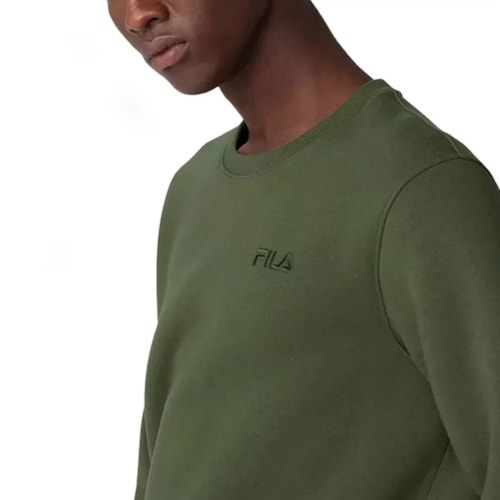 Detalhe - Casaco Fila Masculino Basic Classic F11l00592 Verde Oliva