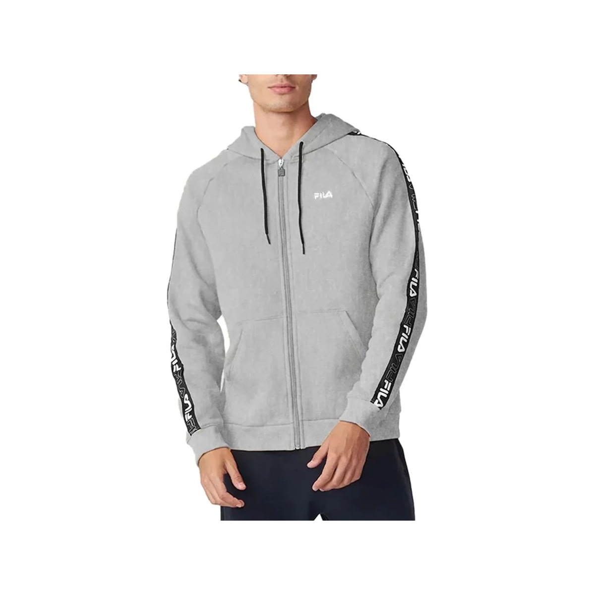 Casaco Fila Masculino Basic Tape F11l170 Mescla Casaco Fila Masculino Basic Tape F11l170 Mescla