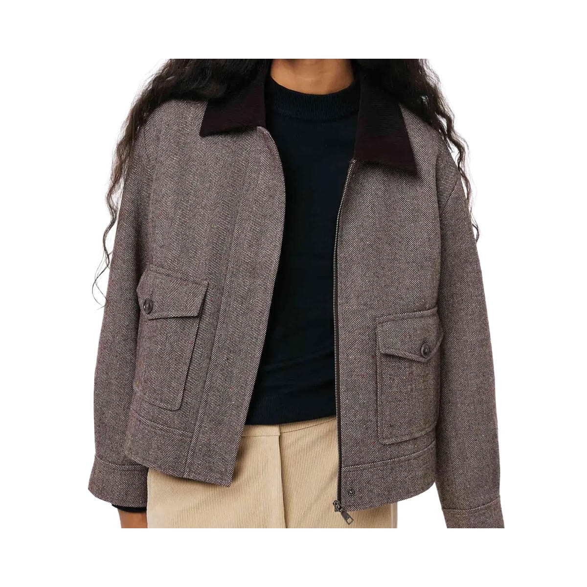 Casaco Hering Feminino K6qp Marrom Cafe
