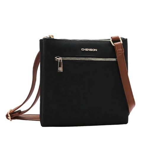 Chenson Bolsa Feminina De Poliuretano Tiracolo 3184589 Preto