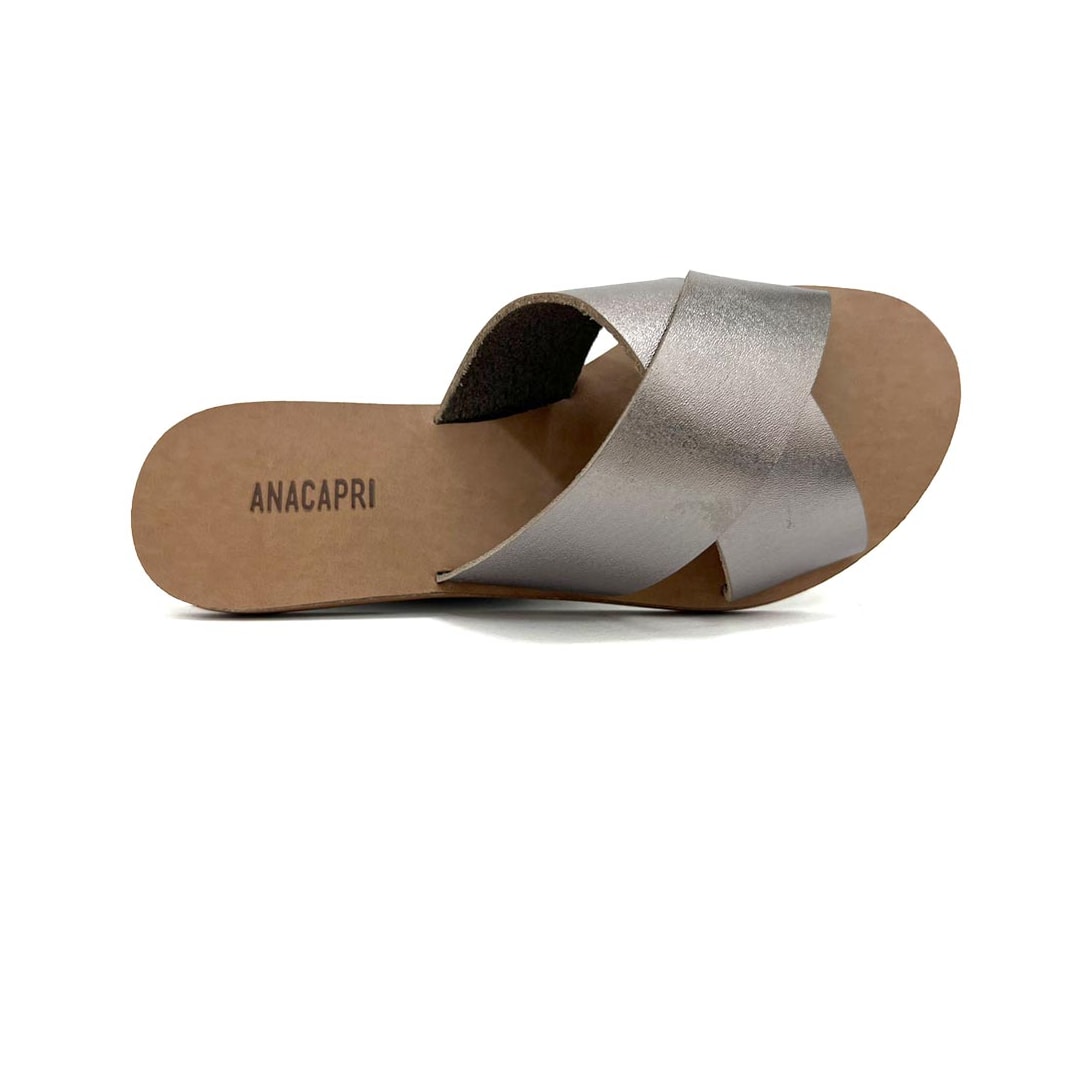 Chinelo Anacapri Rasteira Gaspea 30014 0004 Prata Velha