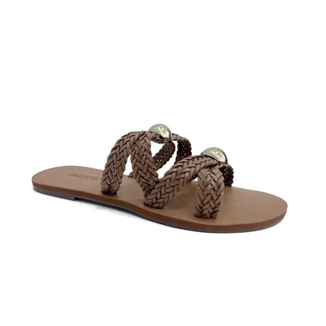 Chinelo Anacapri Rasteira Gaspea C 30014 0479 Cuoio