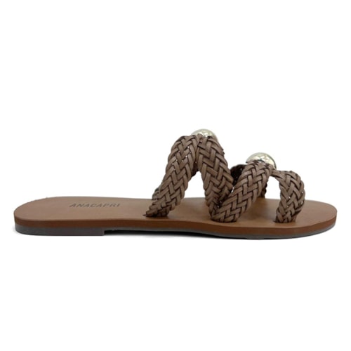 Detalhe - Chinelo Anacapri Rasteira Gaspea C 30014 0479 Cuoio