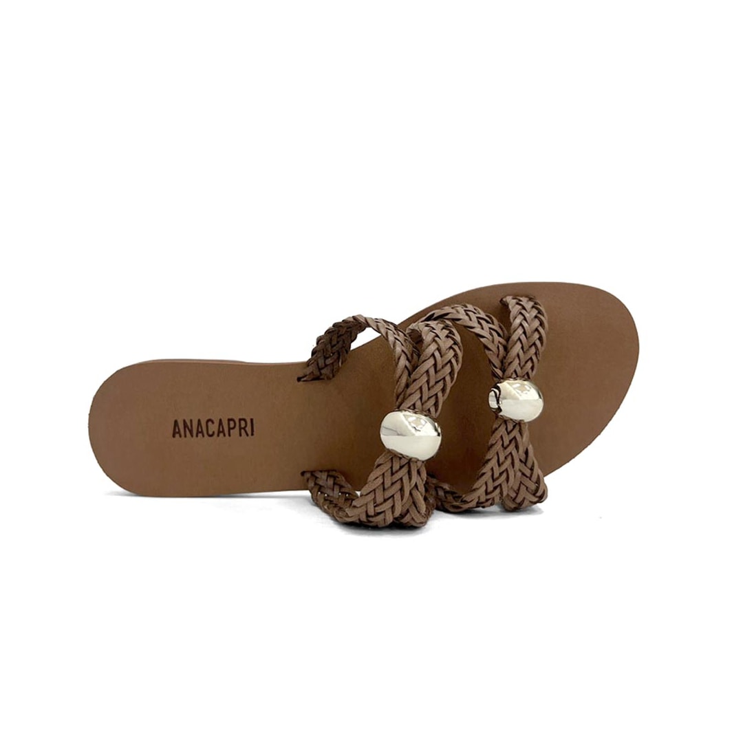 Chinelo Anacapri Rasteira Gaspea C 30014 0479 Cuoio
