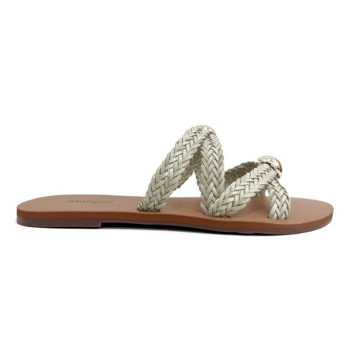 Detalhe - Chinelo Anacapri Rasteira Gaspea C 30014 0479 New White
