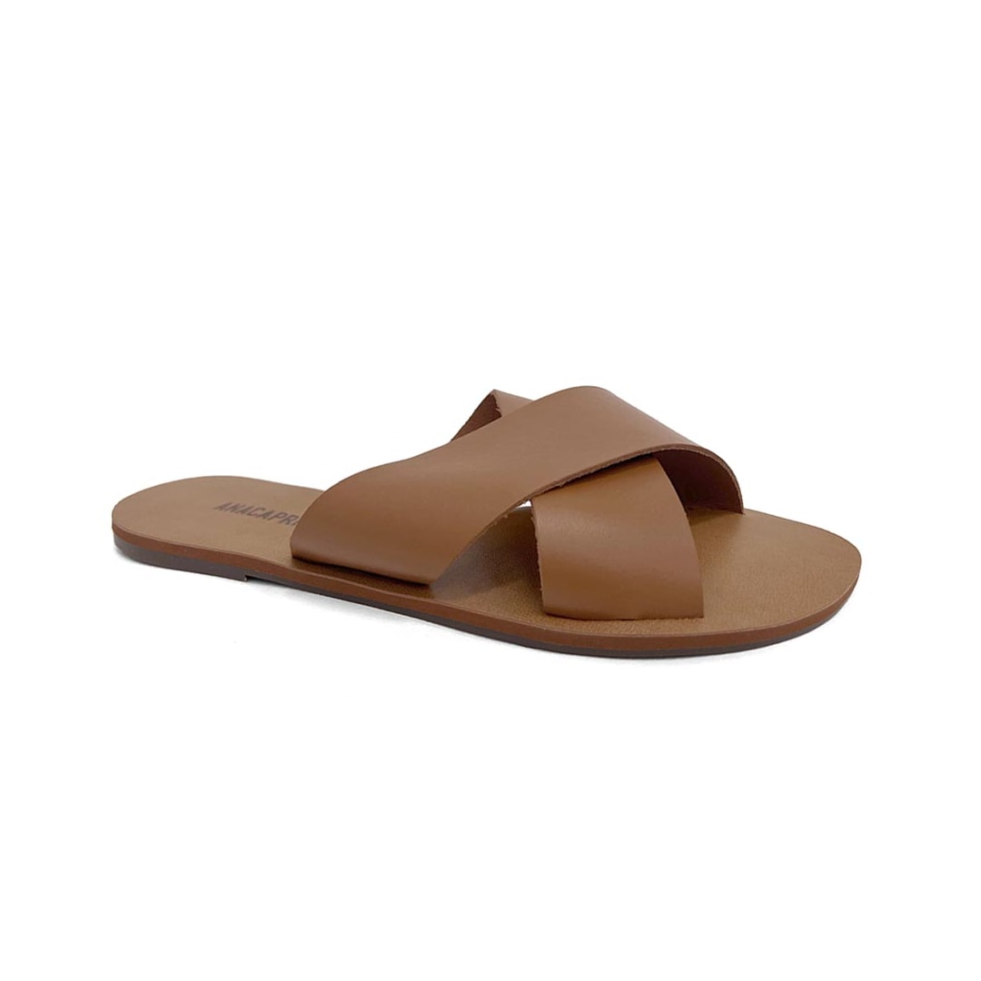 Chinelo Anacapri Rasteira Gáspea C30014 Cuoio Chinelo Anacapri Rasteira Gáspea C30014 Cuoio