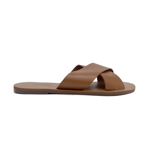 Detalhe - Chinelo Anacapri Rasteira Gáspea C30014 Cuoio