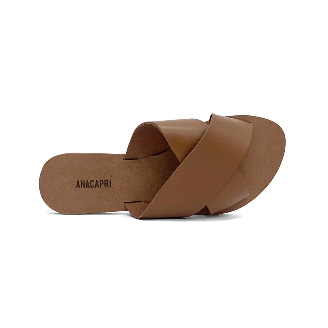 Chinelo Anacapri Rasteira Gáspea C30014 Cuoio