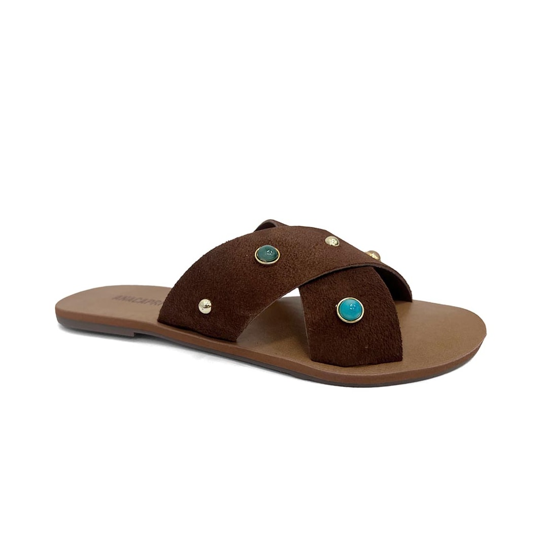 Chinelo Anacapri Rasteira Gáspea C30014 Marrom Chinelo Anacapri Rasteira Gáspea C30014 Marrom