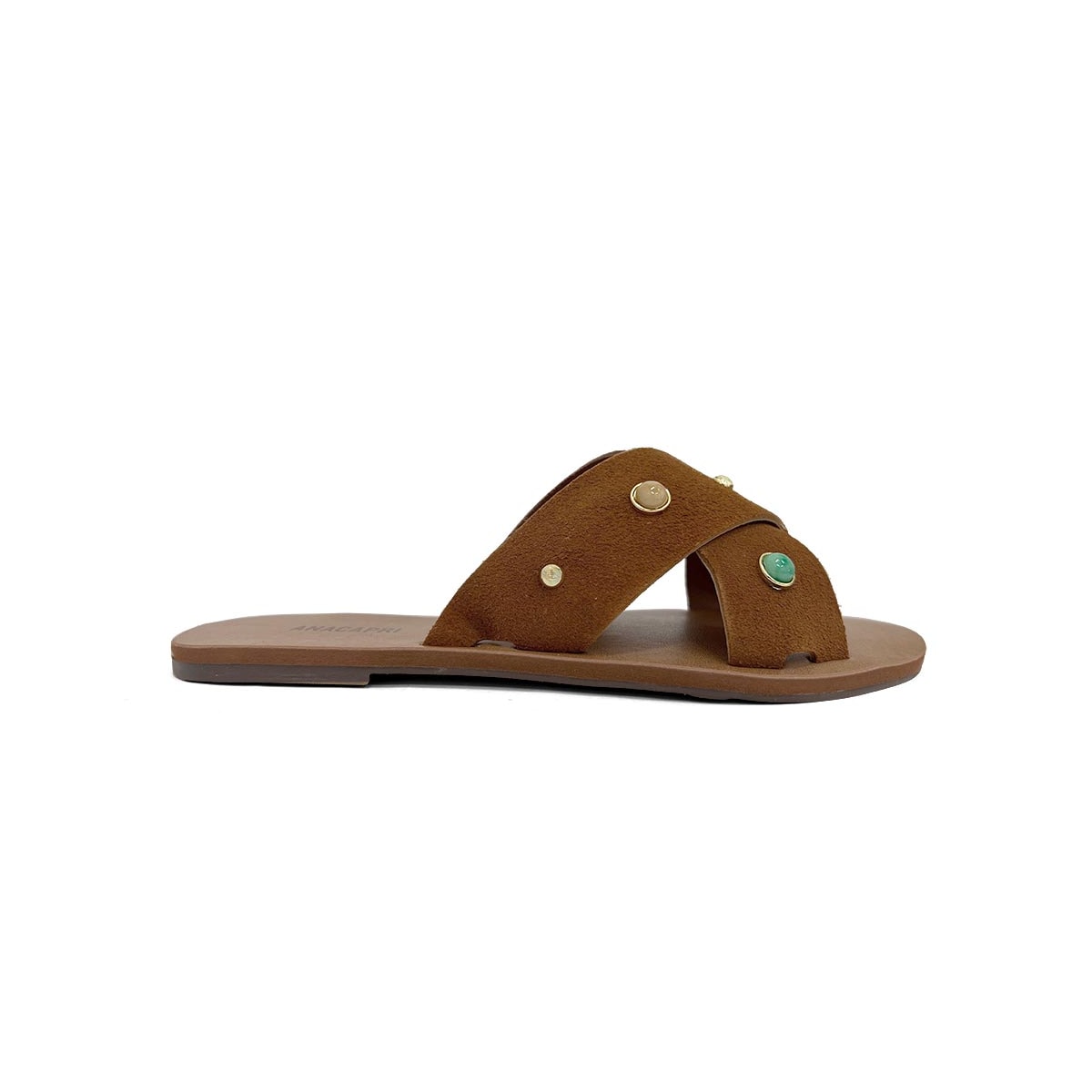 Chinelo Anacapri Rasteira Gáspea C30014 Marrom/Cuoio Chinelo Anacapri Rasteira Gáspea C30014 Marrom/Cuoio