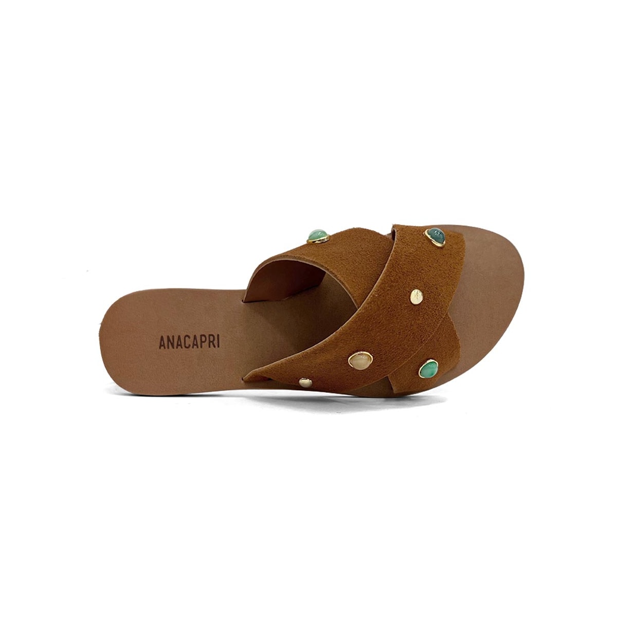 Chinelo Anacapri Rasteira Gáspea C30014 Marrom/Cuoio