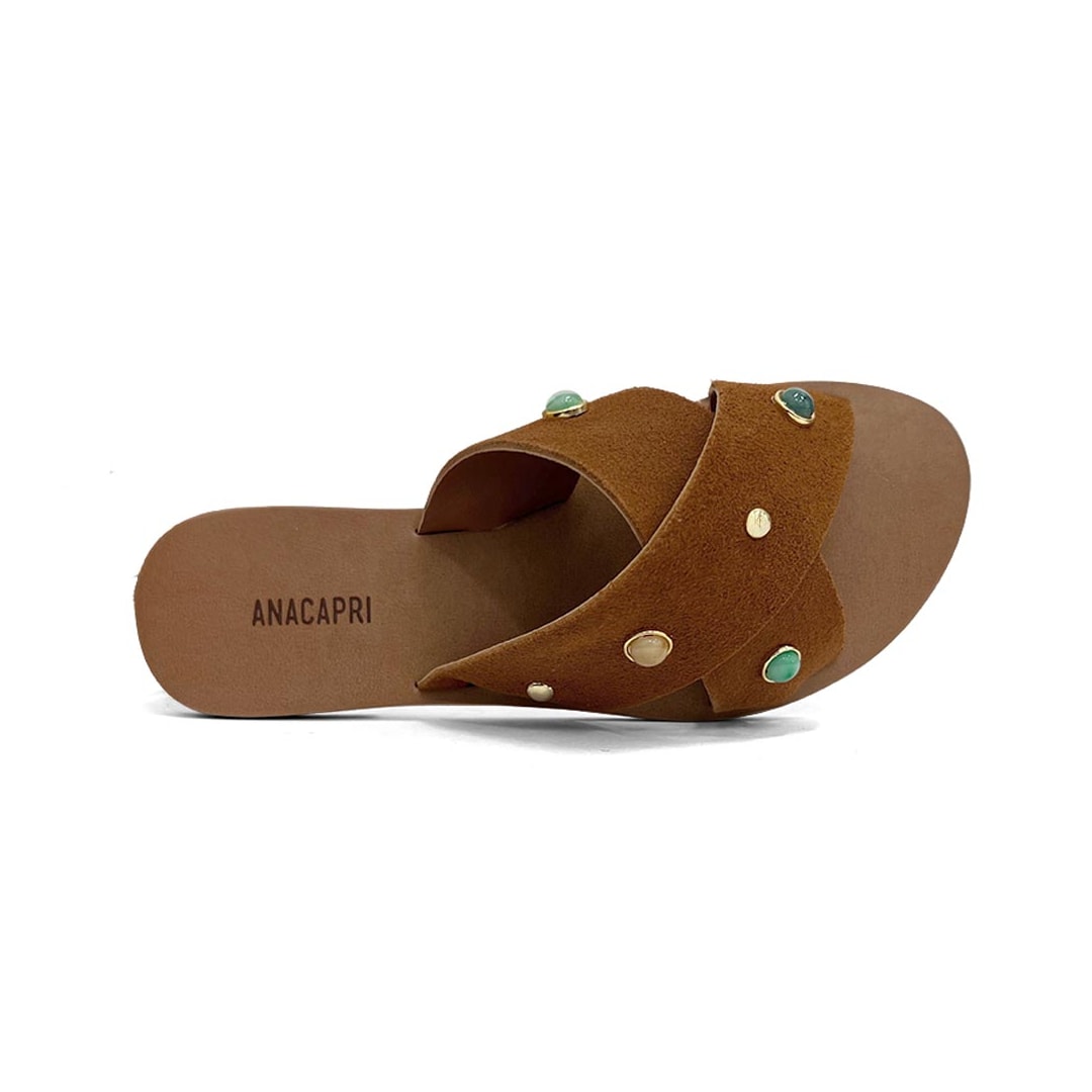 Chinelo Anacapri Rasteira Gáspea C30014 Marrom/Cuoio Chinelo Anacapri Rasteira Gáspea C30014 Marrom/Cuoio