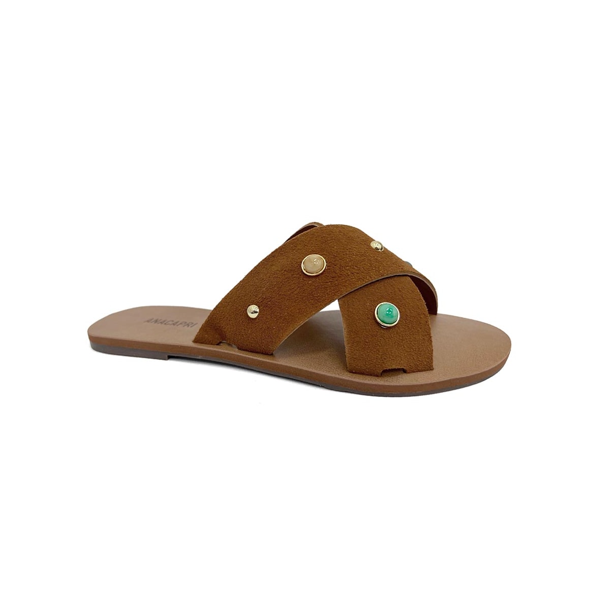 Chinelo Anacapri Rasteira Gáspea C30014 Marrom/Cuoio Chinelo Anacapri Rasteira Gáspea C30014 Marrom/Cuoio