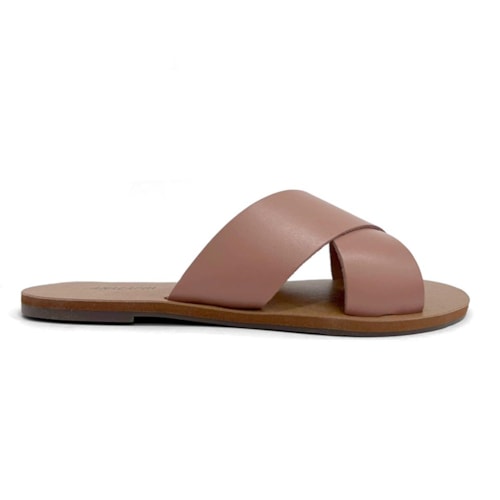 Detalhe - Chinelo Anacapri Rasteira Gáspea C30014 Rosa Antik