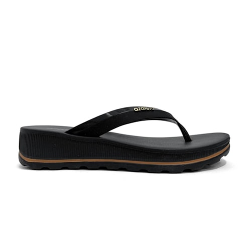 Detalhe - Chinelo Azaleia Feminino Fabi Light 18908 Preto