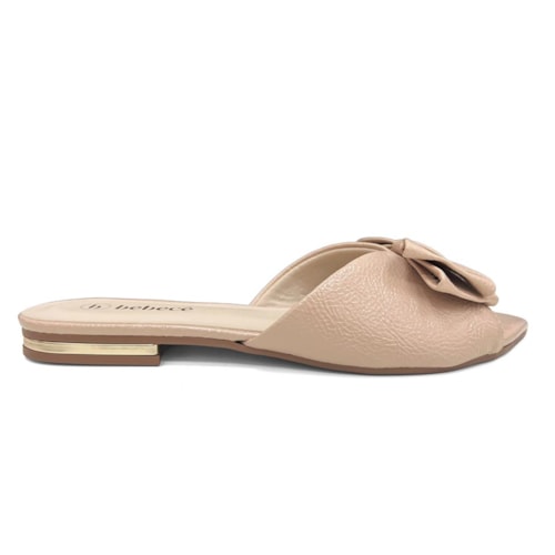 Detalhe - Chinelo Bebecê Feminino Rasteira T2583-116 Nude