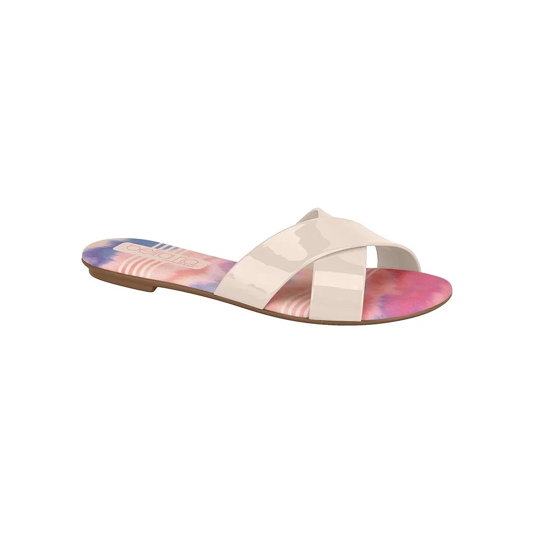 Chinelo Beira Rio Rasteira 8237.284 Creme