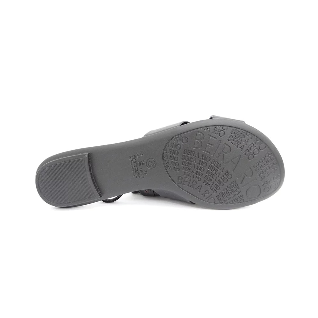 Chinelo Beira Rio Rasteira 8237.284 Preto/Multi Preto