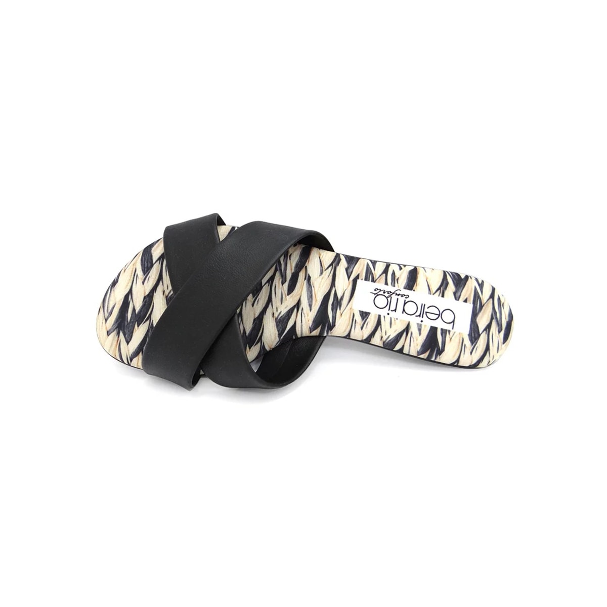 Chinelo Beira Rio Rasteira 8237.284 Preto/Multi Vermelho Chinelo Beira Rio Rasteira 8237.284 Preto/Multi Vermelho