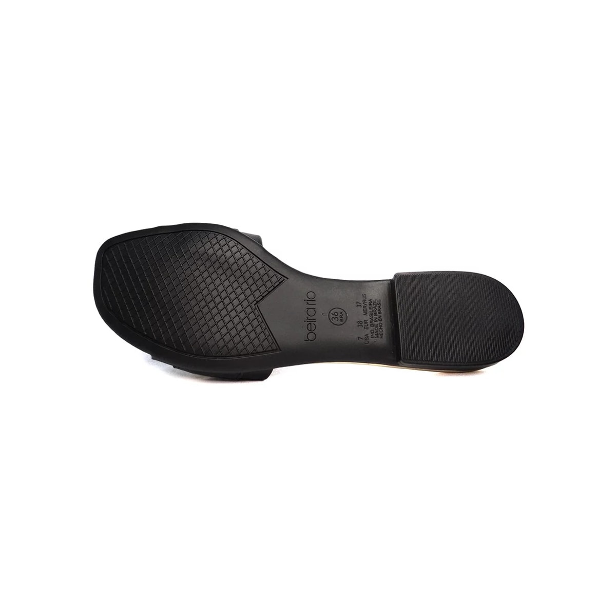 Chinelo Beira Rio Rasteira 8431.102 Preto