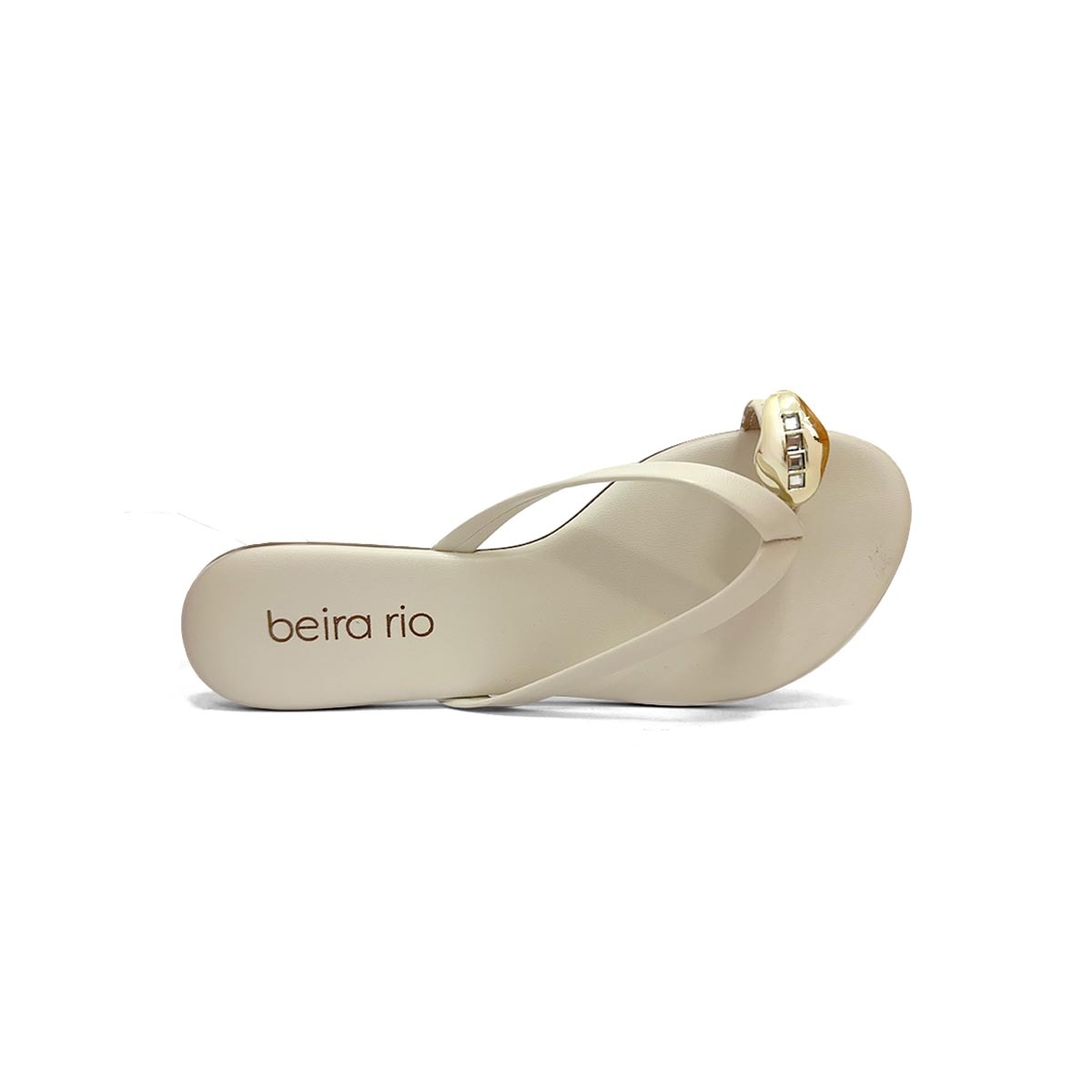 Chinelo Beira Rio Rasteira De Dedo 8384.767 Branco Off