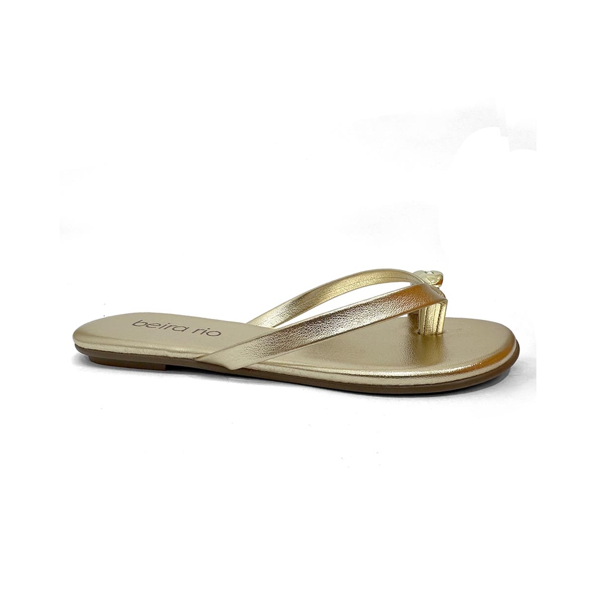 Chinelo Beira Rio Rasteira De Dedo 8384.767 Dourado Chinelo Beira Rio Rasteira De Dedo 8384.767 Dourado