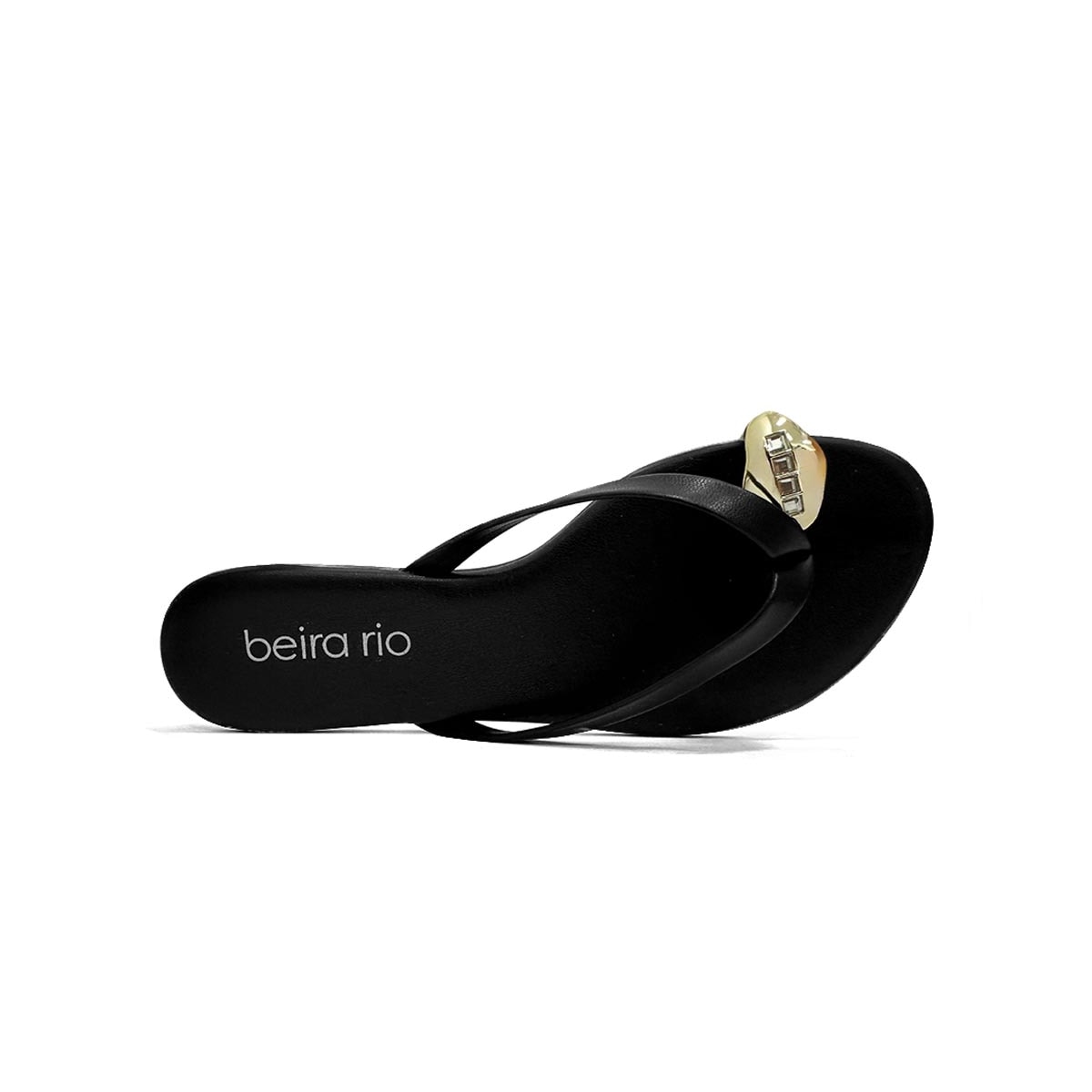 Chinelo Beira Rio Rasteira De Dedo 8384.767 Preto